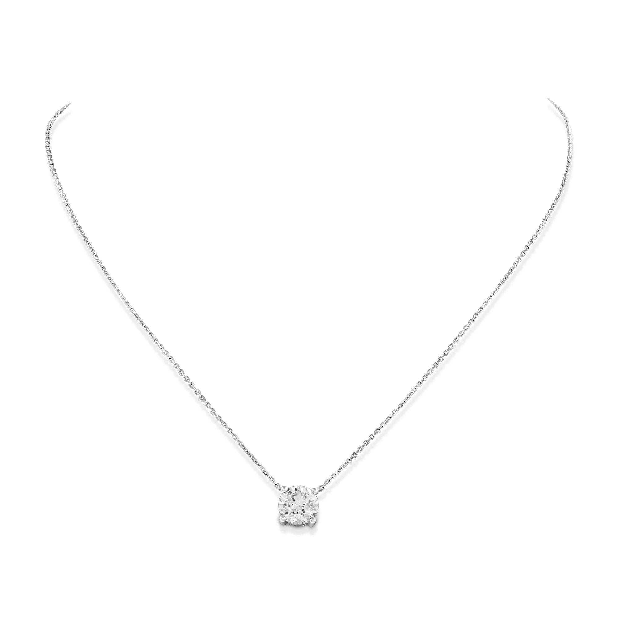 Solitaire Round Necklace