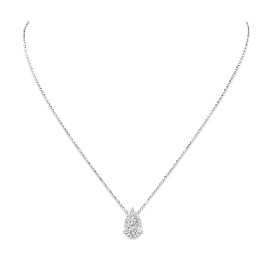 Solitaire Drop Necklace