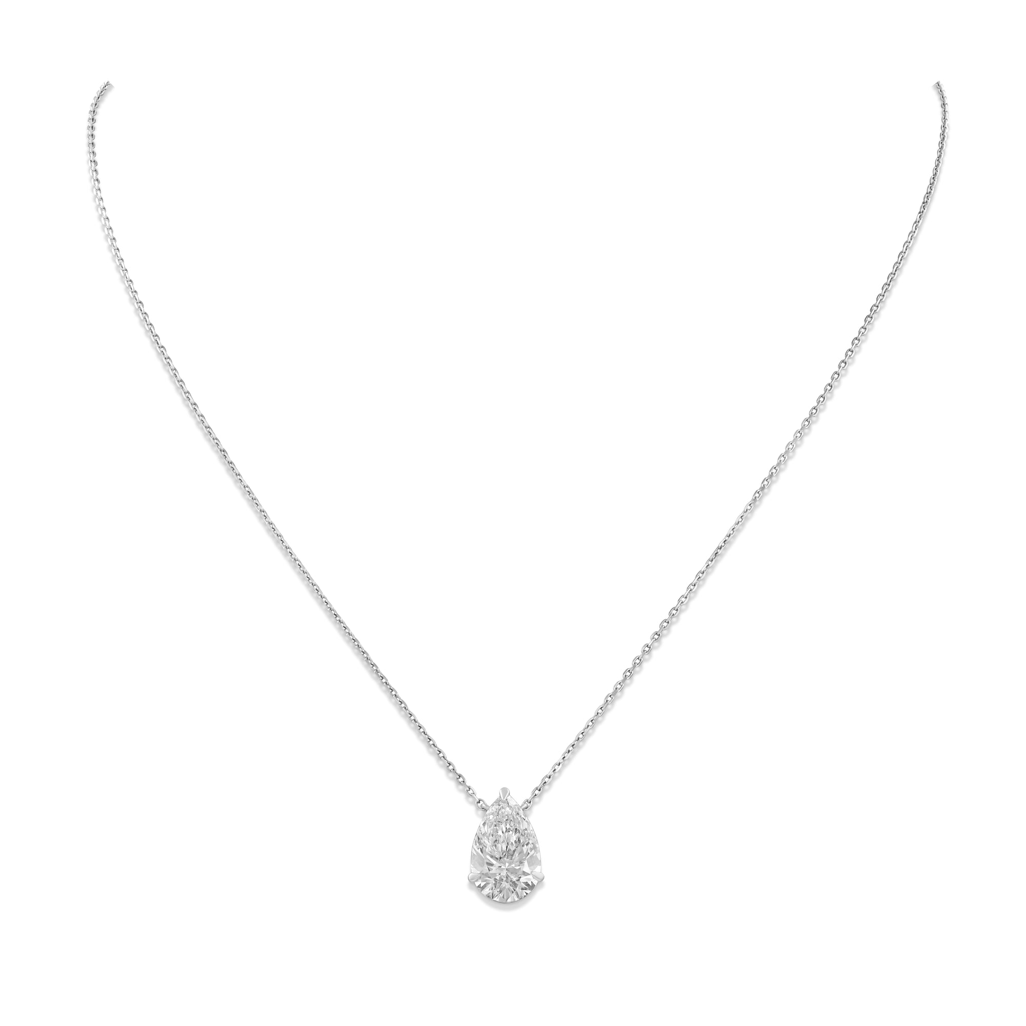 Solitaire Drop Necklace